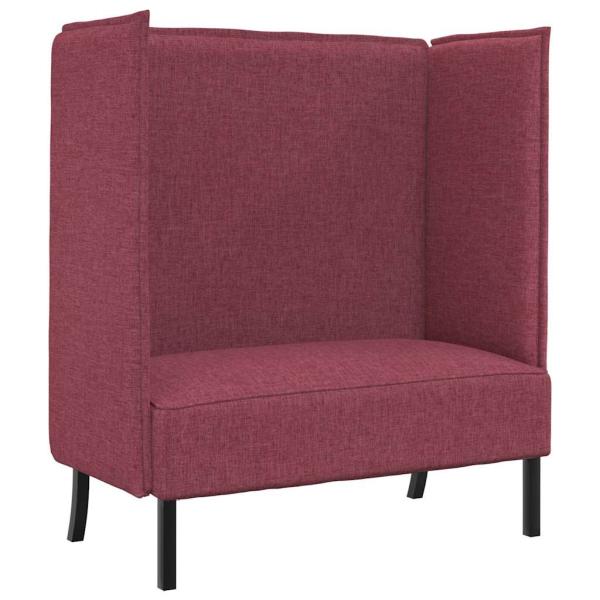Hochlehner Sofa Burgunderrot 109x56x121 cm Stoff