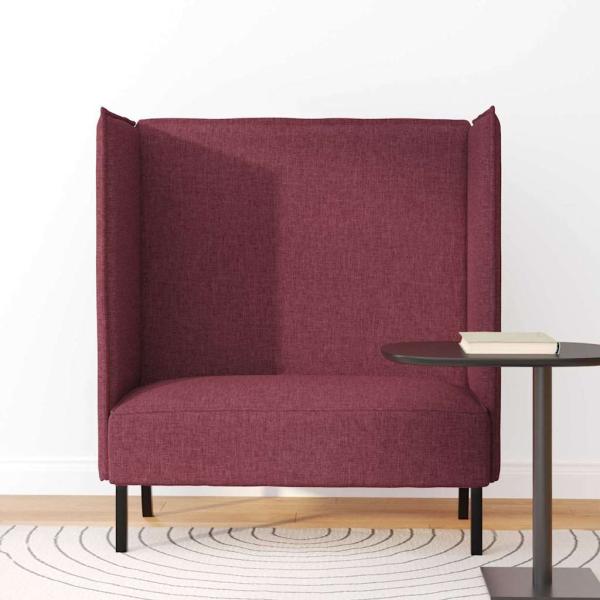 Hochlehner Sofa Burgunderrot 109x56x121 cm Stoff