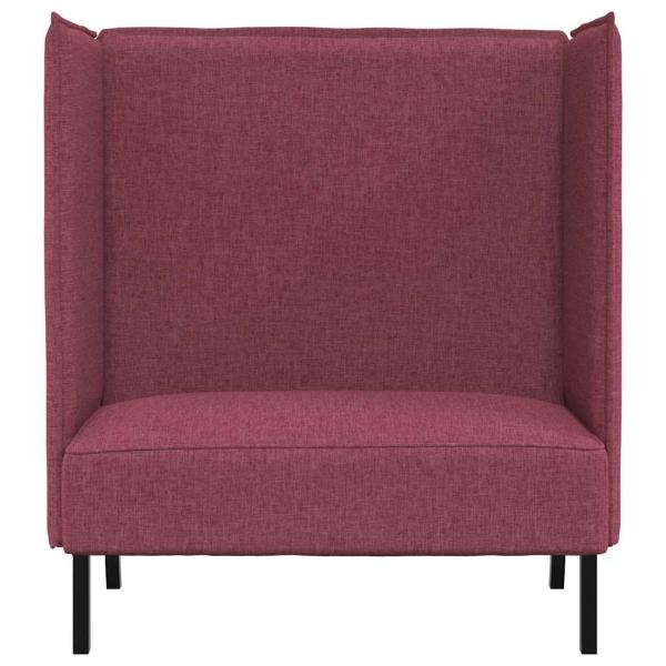Hochlehner Sofa Burgunderrot 109x56x121 cm Stoff