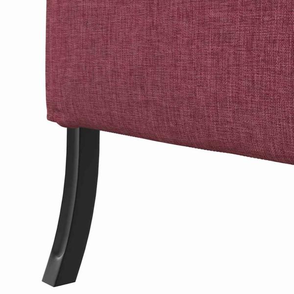 Hochlehner Sofa Burgunderrot 109x56x121 cm Stoff