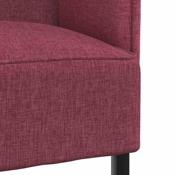 Hochlehner Sofa Burgunderrot 109x56x121 cm Stoff