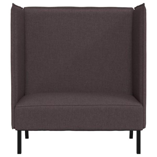 Hochlehnen-Sofa Dunkelbraun 109x56x121 cm Stoff