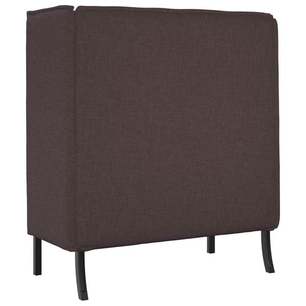 Hochlehnen-Sofa Dunkelbraun 109x56x121 cm Stoff