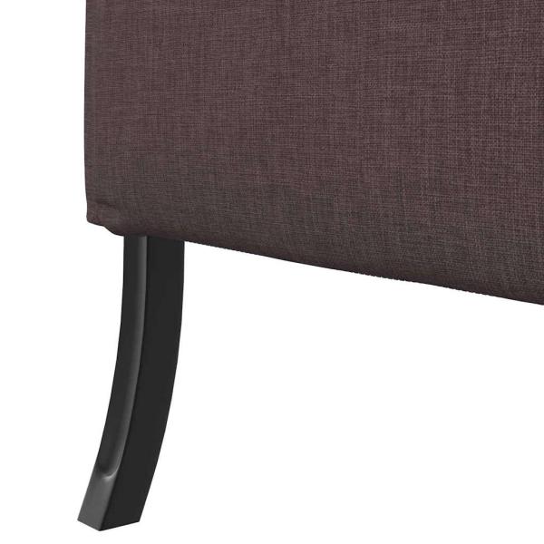 Hochlehnen-Sofa Dunkelbraun 109x56x121 cm Stoff