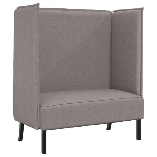 Hochlehner Sofa Taupe 109x56x121 cm Stoff