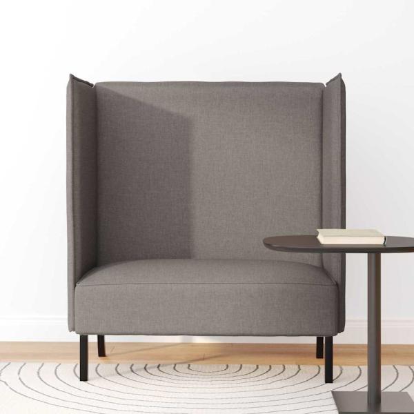 Hochlehner Sofa Taupe 109x56x121 cm Stoff