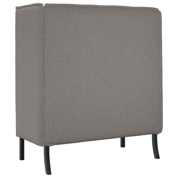 Hochlehner Sofa Taupe 109x56x121 cm Stoff