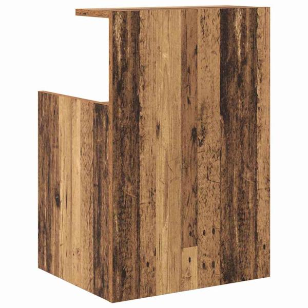Bett Schränke 2 Stk Altes Holz 40x35x60 cm Holzwerkstoff