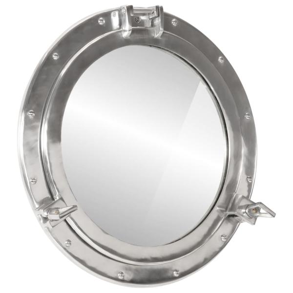 ARDEBO.de - Bullaugen-Spiegel Wandmontage Ø50 cm Aluminium und Glas