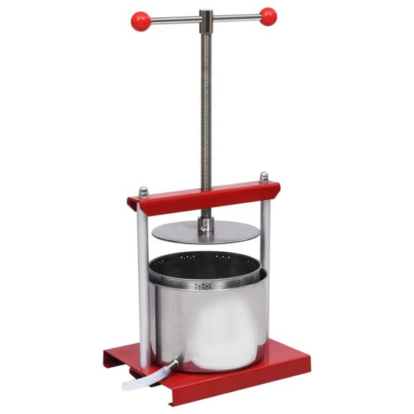ARDEBO.de - Obst- und Weinpresse Edelstahl 6 L