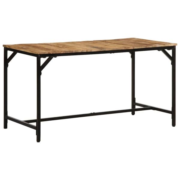 ARDEBO.de - Esstisch 140x70x75 cm Raues Massivholz Mango