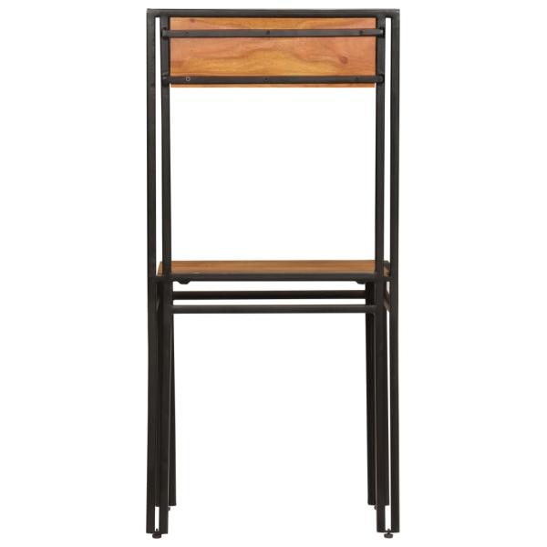 Esszimmerstühle 2 Stk. Akazien-Massivholz