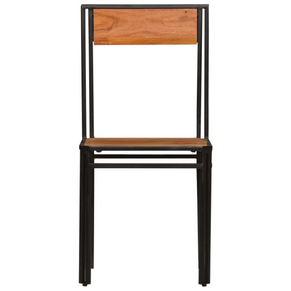 Esszimmerstühle 2 Stk. Akazien-Massivholz