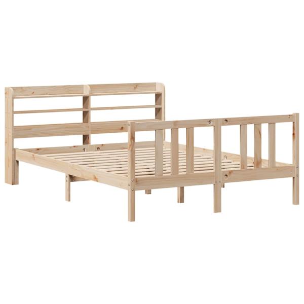 Bettgestell mit Kopfteil ohne Matratze 135x190 cm
