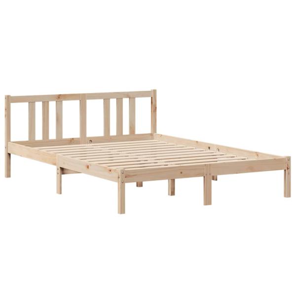 Bettgestell mit Kopfteil ohne Matratze 135x190 cm