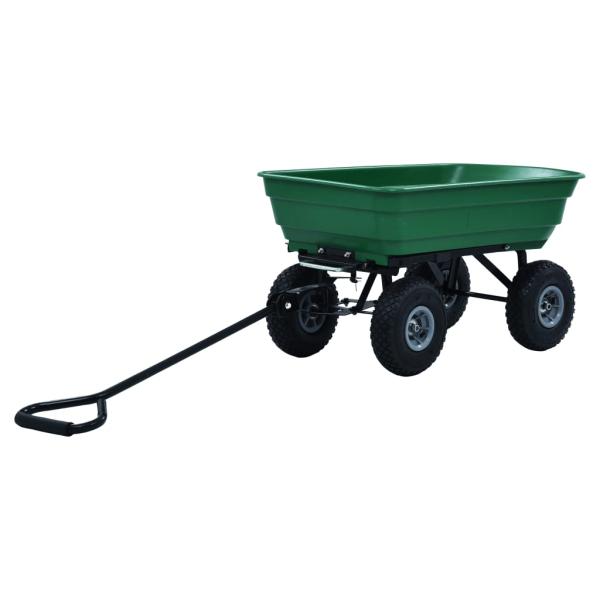 Garten-Kippwagen 300 kg 75 L Grün