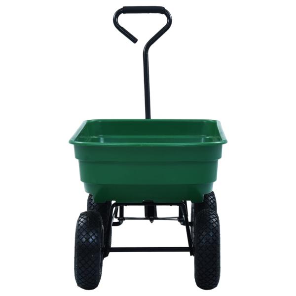 Garten-Kippwagen 300 kg 75 L Grün