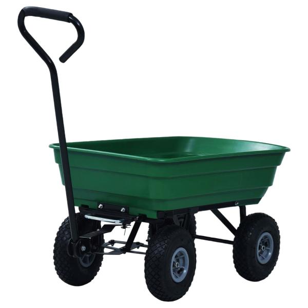 Garten-Kippwagen 300 kg 75 L Grün