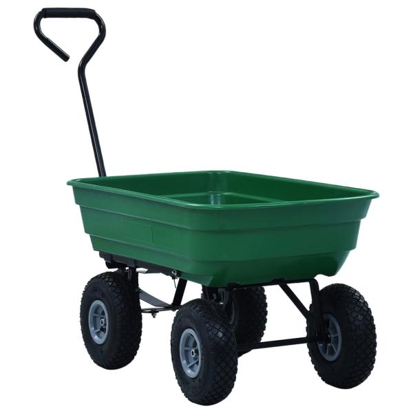 Garten-Kippwagen 300 kg 75 L Grün