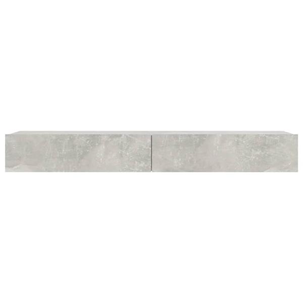 TV-Schrank mit LED-Leuchten Betongrau 120x35x15,5 cm