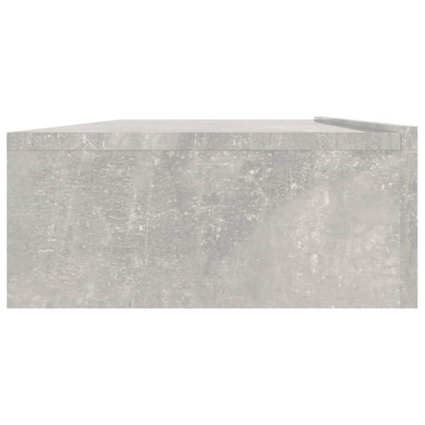 TV-Schrank mit LED-Leuchten Betongrau 120x35x15,5 cm