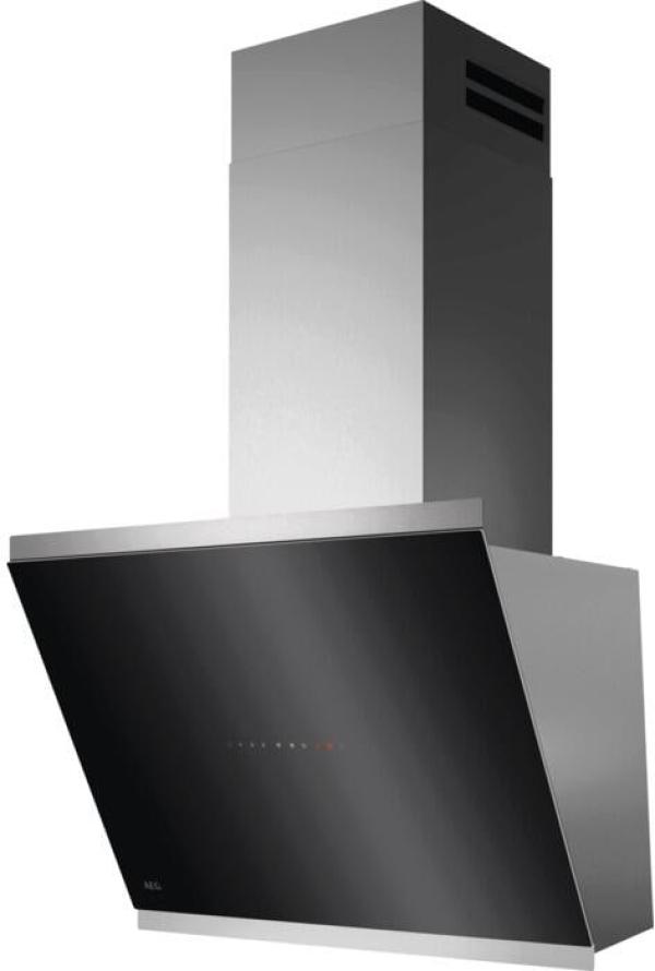 ARDEBO.de AEG GV77D61SL EEK:A+ Kopffreihaube, 90 cm breit, 725 m³/h, Hob²Hood-Funktion, SilenceTech, Breeze function, 3 Leistungsstufen + 2 Intensivstufe, Edelstahl/Schwarz