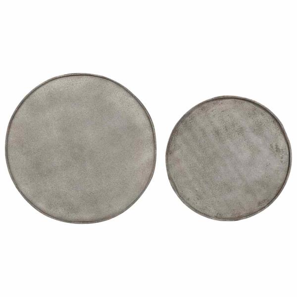 Couchtisch 2 Stk. Silbern Holzwerkstoff