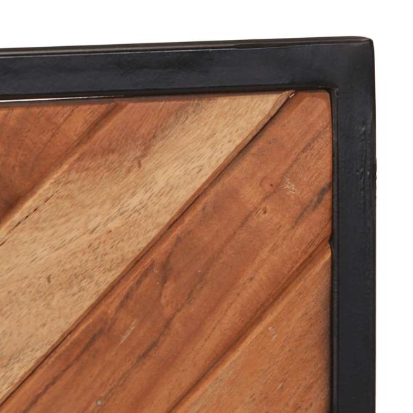 Wandgarderobe 2 Stk. 35x1x90 cm Massivholz Akazie