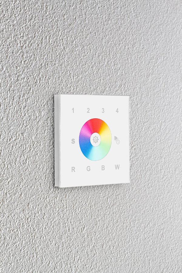 EVN WiFi-Wandpanel, RGB+W, 100-240V/AC, weiß (WIFI-WPRGB+W-w)