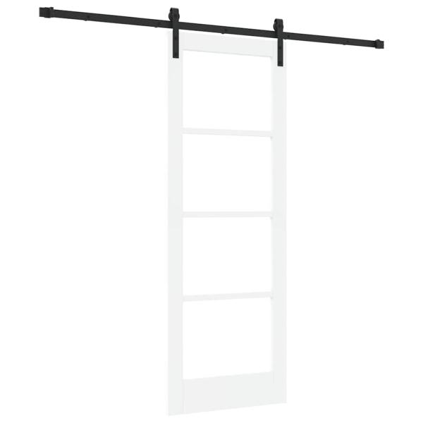 Schiebetür mit Beschlägen Set 'ORKDAL'Weiß 73,5x198,5 cm
