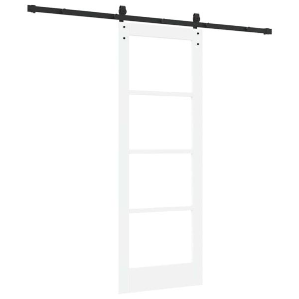 Schiebetür mit Beschlägen Set 'ORKDAL'Weiß 73,5x198,5 cm
