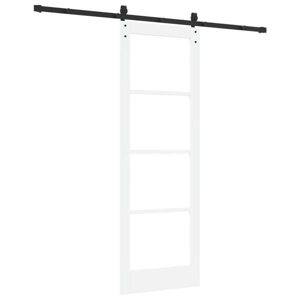 Schiebetür mit Zubehör Set 'ORKDAL'Weiß 73,5x211 cm