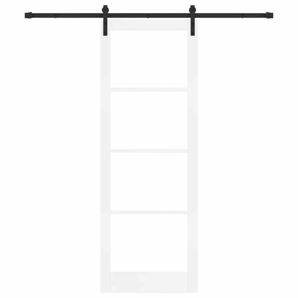 Schiebetür mit Hardware Set 'ORKDAL'Weiß 83x232 cm