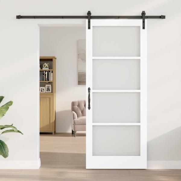 Schiebetür mit Beschlagset 'ORKDAL'Weiß 86x211 cm