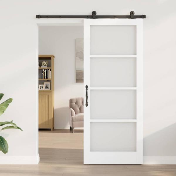 Schiebetür mit Montageset "ORKDAL" Weiß 86x211 cm