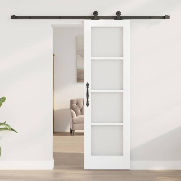 Schiebetür mit Hardware-Set "ORKDAL" Weiß 61x198,5 cm