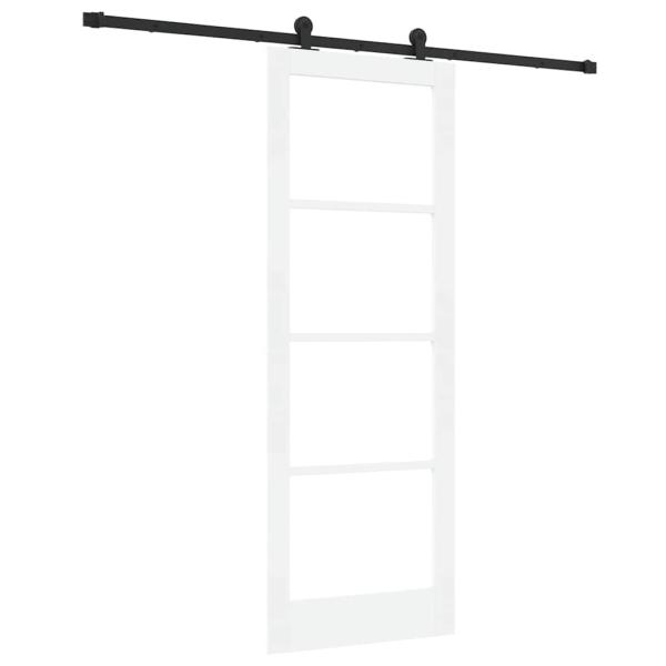 Schiebetür mit Hardware-Set 'ORKDAL'Weiß 78x211 cm
