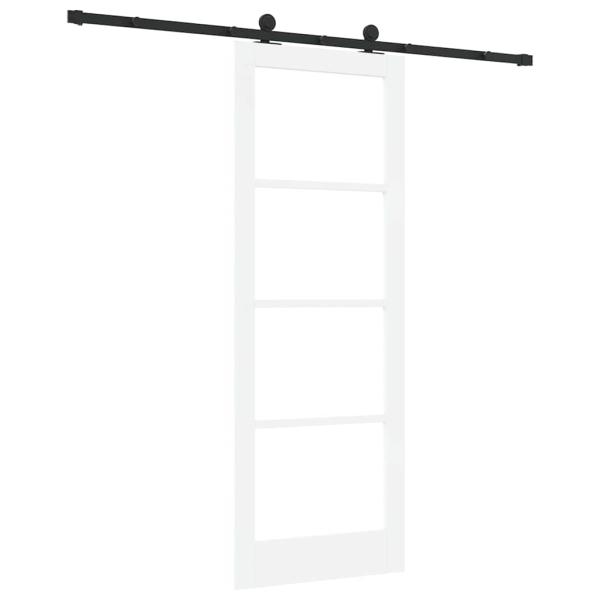 Schiebetür mit Hardware-Set 'ORKDAL'Weiß 78x211 cm