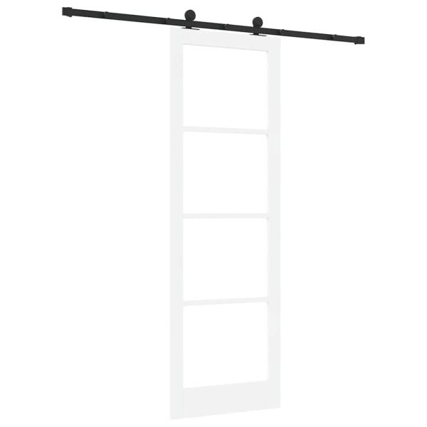 Schiebetür mit Zubehörset 'ORKDAL'Weiß 78x232 cm