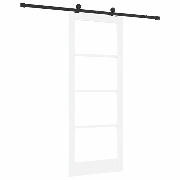 Schiebetür mit Hardware-Set 'ORKDAL'Weiß 83x211 cm