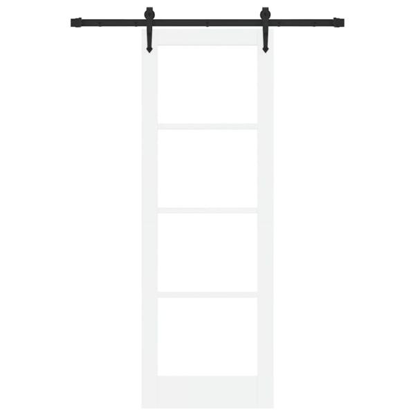 Schiebetür mit Hardware-Set 'ORKDAL'Weiß 73,5x211 cm