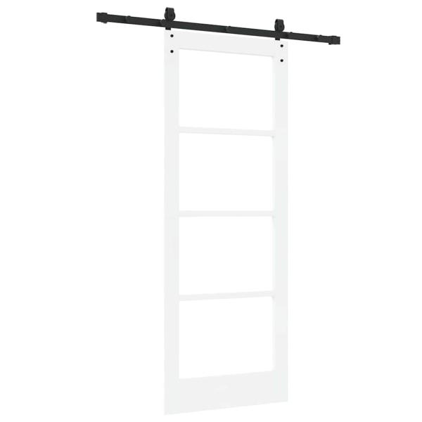 Schiebetür mit Bausatz 'ORKDAL'Weiß 78x202 cm