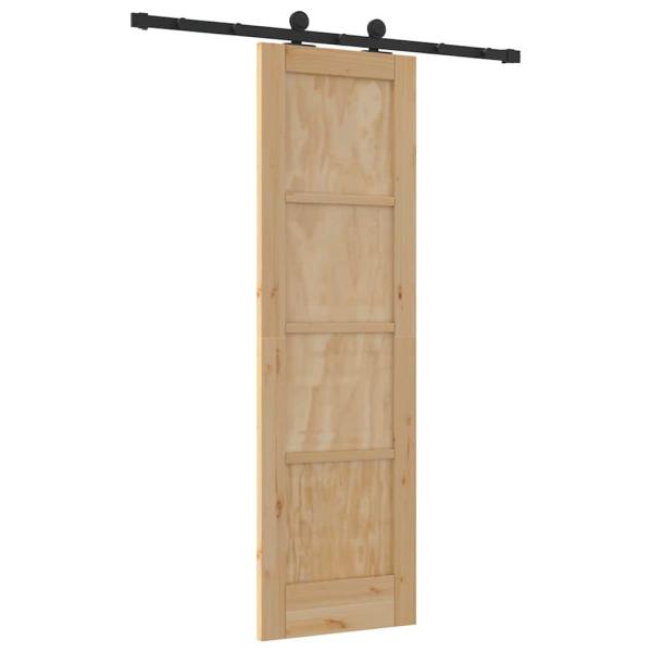 Schiebetür mit Hardware Set 'ORKDAL'Massivholz Kiefer