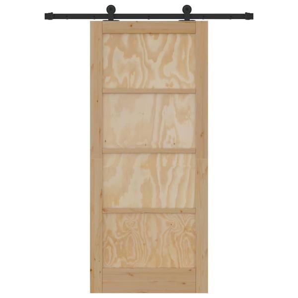 Schiebetür mit Beschlagset 'ORKDAL'Massivholz Kiefer