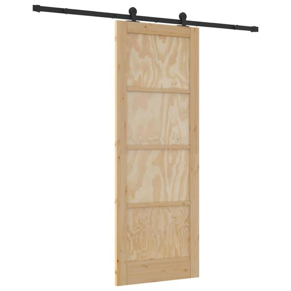 Schiebetür mit Hardware-Set "ORKDAL" Massivholz Kiefer