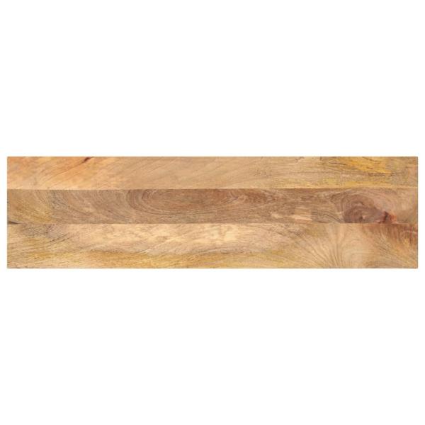 ARDEBO.de - Tischplatte 120x40x2,5 cm Rechteckig Massivholz Mango