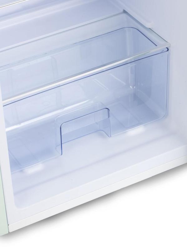 DOMO DO91701R Stand Retro Kühl-Gefrierkombination, 54 cm breit, 218 L, mintgrün