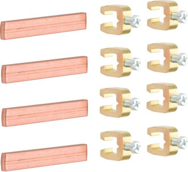ARDEBO.de Hager UM05G S-Schienenverbinder, 60mm, universN, 12x5mm, 4-polig, für FP/ZB/FT/FA-Schränke