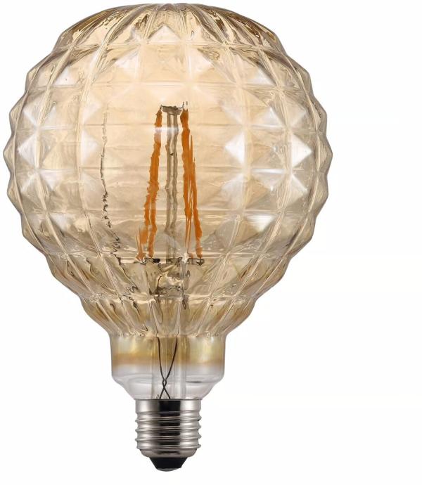 ARDEBO.de Nordlux Deco E27 G125 Avra, 2W, 200lm, 2200K, bernstein (1428070)