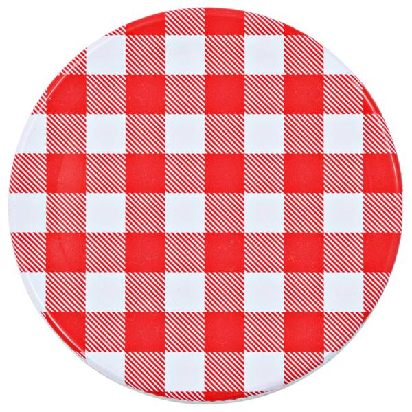 Marmeladengläser mit Weißen/Roten Deckeln 24 Stk. 110 ml